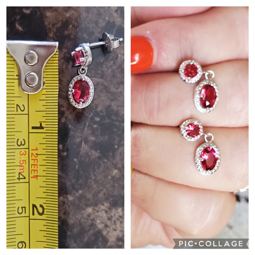 Genuine Ruby Earrings - image 4